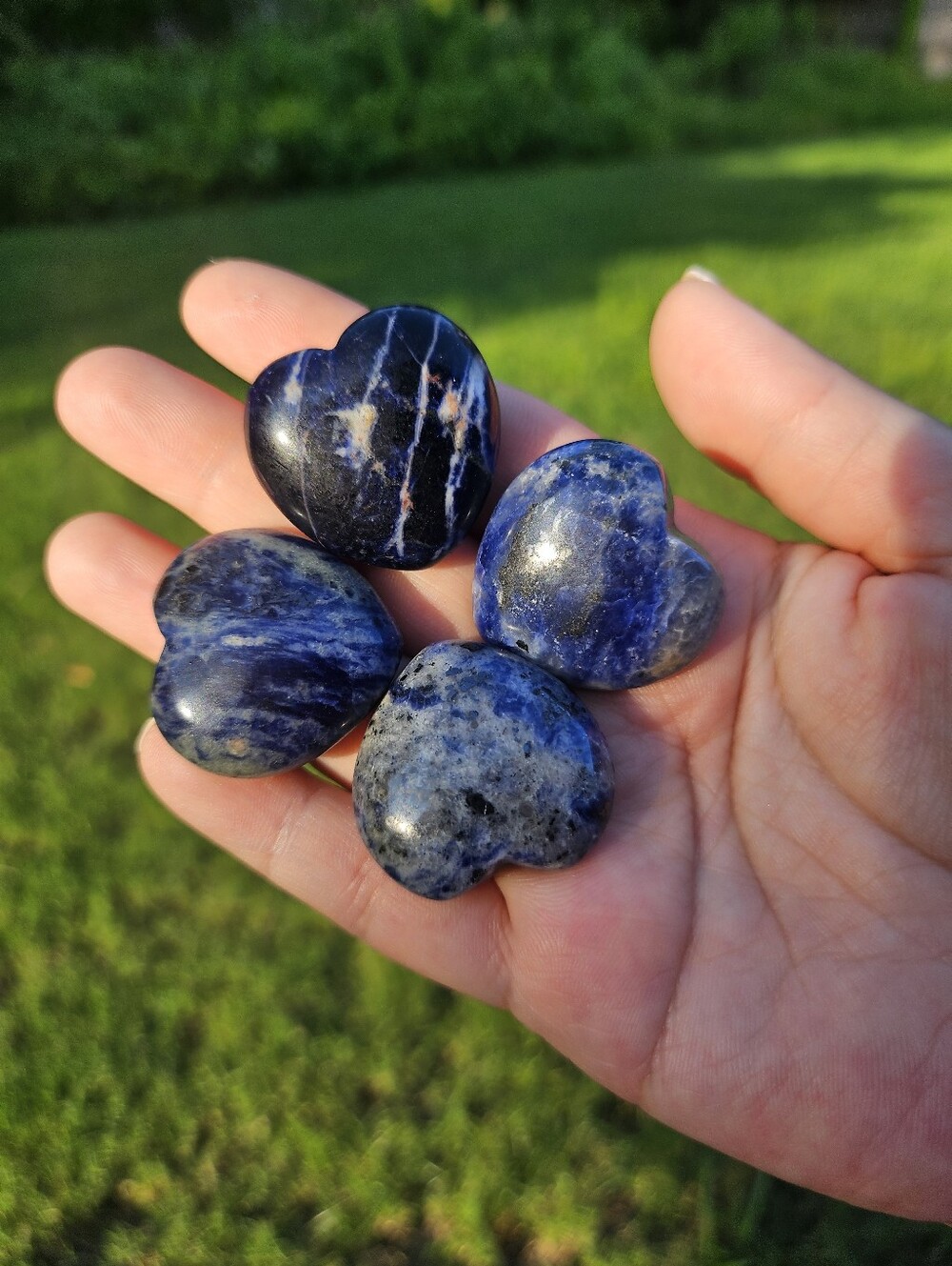 4 Sodalite Heart Bundle